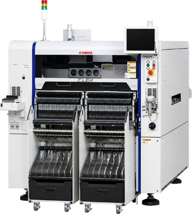 SMT placement machine with feeder banks