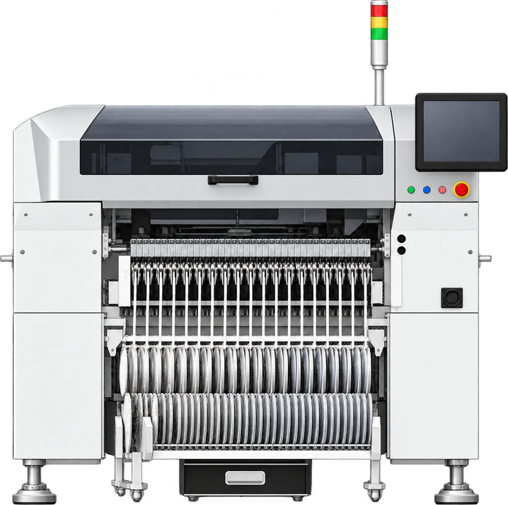 Mounter front-view illustration